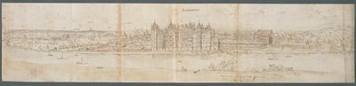 Richmond Palace from Across the Thames, 1562 by Anthonis van den Wyngaerde